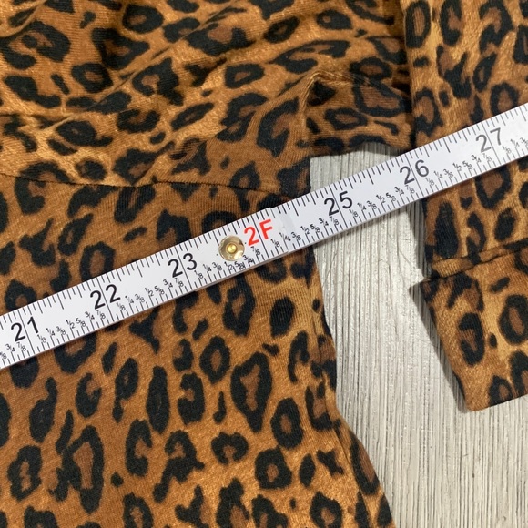 Lauren Ralph Lauren Animal Print 100% Cotton Stretch Knit 3/4 Sleeve Top size 3X - Picture 9 of 9